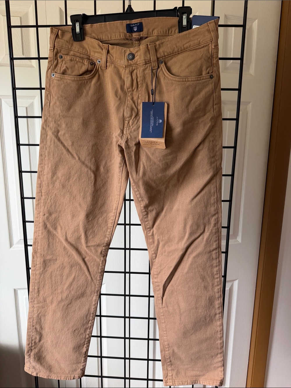 Gant Men's Regular Moleskin Straight-Leg Jeans in Warm Khaki